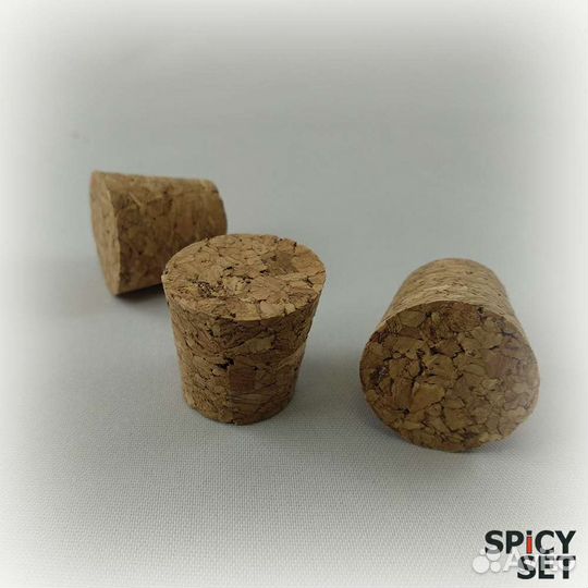 Пробка корковая, Пробирка стеклянная