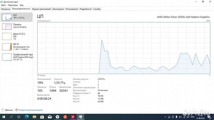 Ноутбук HP Laptop 14s