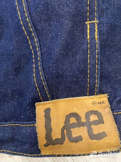 Джинсовая куртка с мехом Lee винтаж