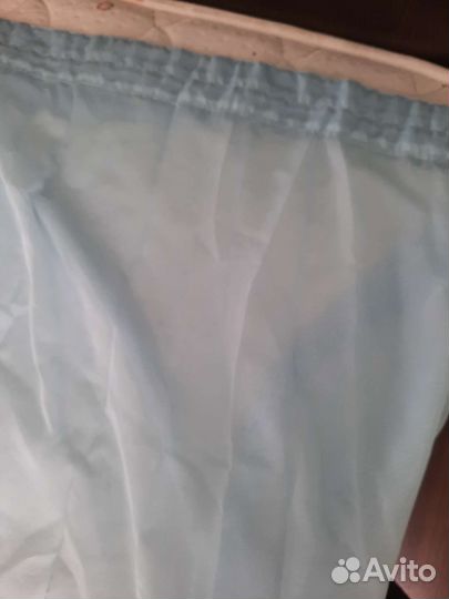 Голубые шторы