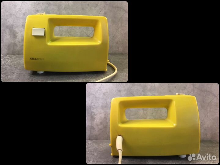 Винтажный миксер Siemens желтый