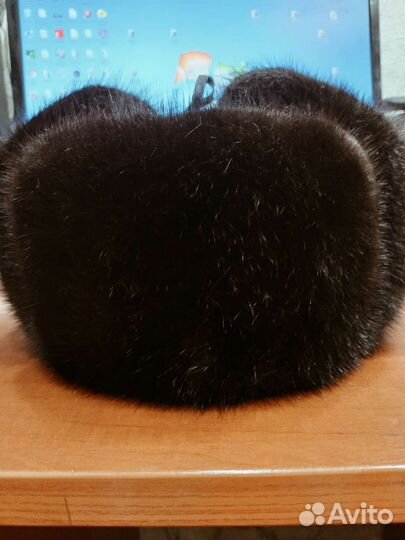 Норковая шапка мужская ушанка