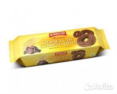Сдобное печенье Золотая Симфония шоколадное 230г