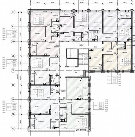 1-к. квартира, 41,5 м², 9/9 эт.