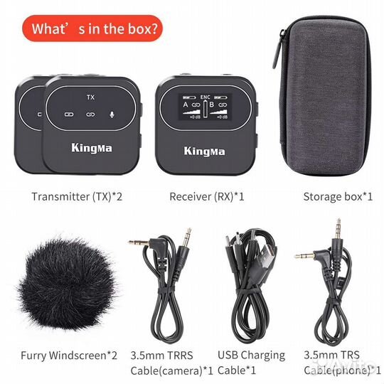 Микрофонkingma KingMa Wireless 2.4 GHz