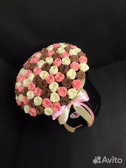 Шоколадные Розы - 101 шт в Коробке