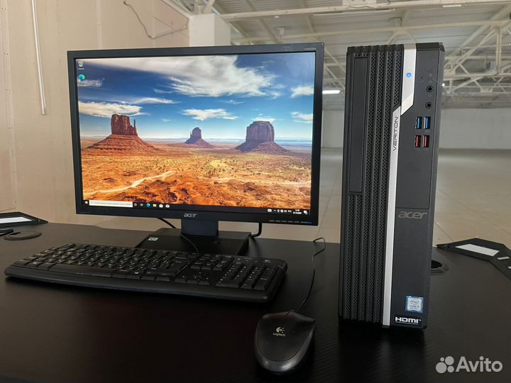 Офисный пк i3 - 8100 + Монитор