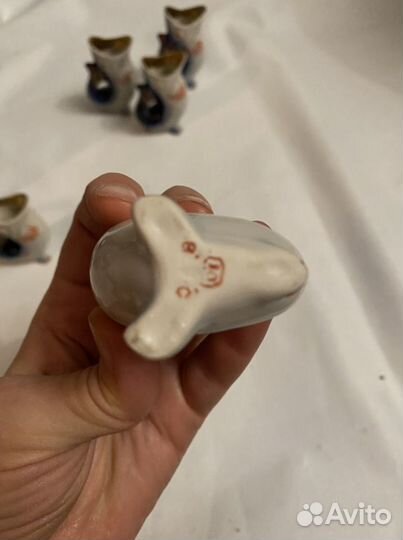 Набор для ликера Рыба (кобальт)