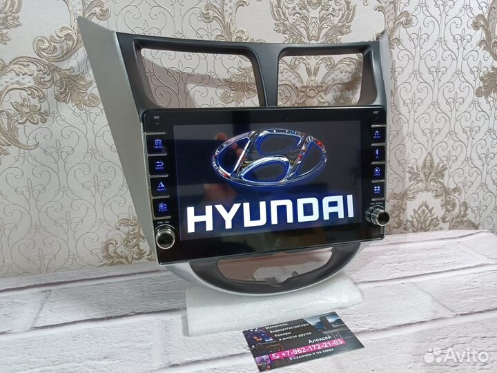 Магнитола Hyundai Solaris android