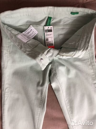 Брюки новые Benetton (джинсы-скинни)