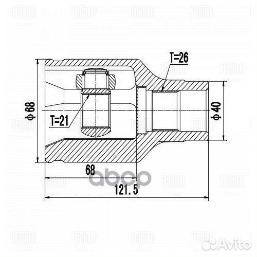 1 ШРУС suzuki liana 02- 1.6i (внутр.прав.) GO 2405