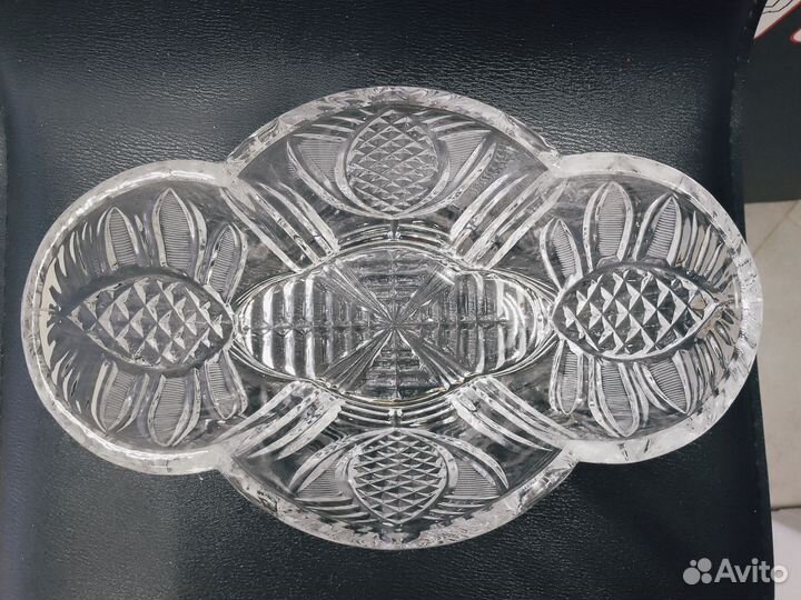 С. 242 Салатник хрустальный СССР д24,5