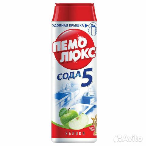 Чистящее средство 480 г, пемолюкс Сода-5, 'Яблоко'