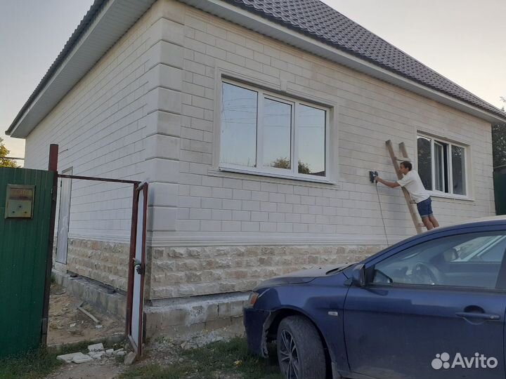 Облицовка фасада природным Дагестанским камнем дом
