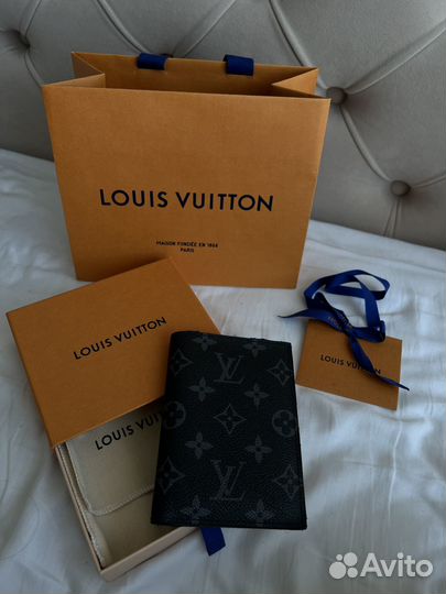 Обложка на паспорт louis vuitton канва кожа