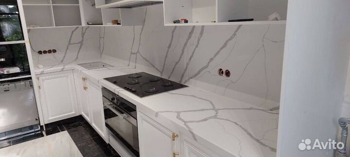 Столешница из искусственного камня с замером