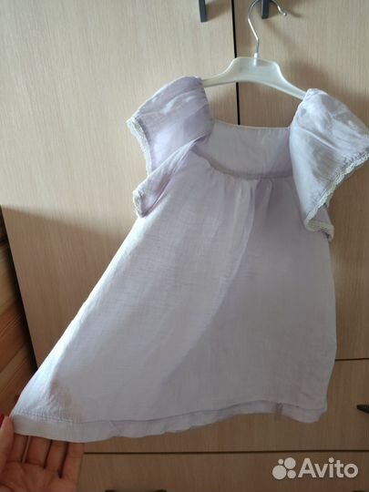 Платье летнее льняное для девочки