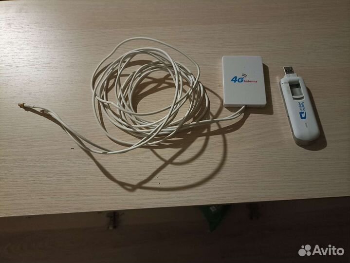 4G модем с антеной б/у всё работает