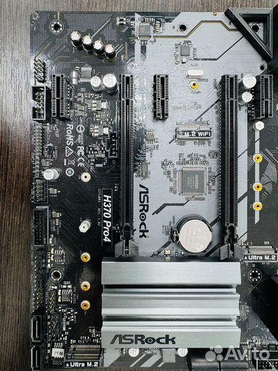 Материнская плата ASRock H370 Pro4 (Нерабочая)