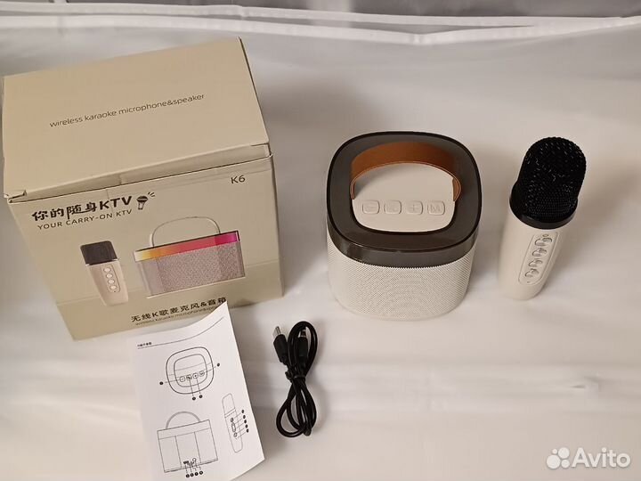 Микрофон караоке с портативной колонкой