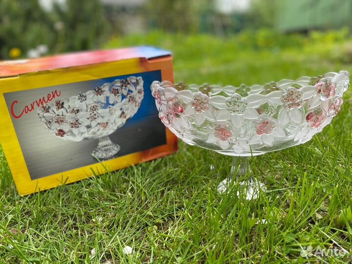 Ваза на ножке Walther Glass Германия