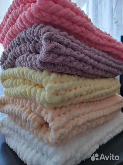 Плед из Alize puffy(Ализе пуффе)