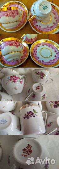 Сервиз,Калинка,Сирень,Агашки,Япония,Дулево,Вербилк