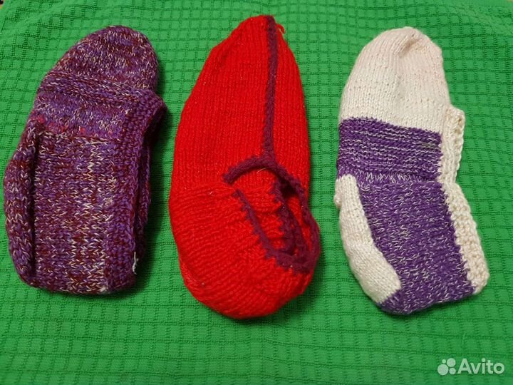 Следки вязаные шерстяные