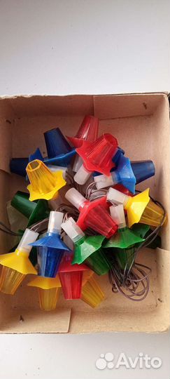 Гирлянды СССР фонарики, снегурочка