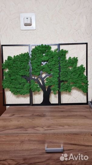 Панно из стабилизированного мха