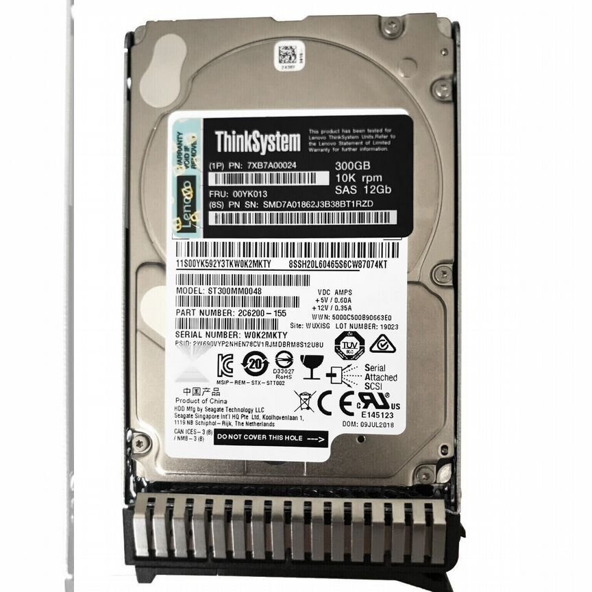 [7XB7A00024] Жесткий Диск Lenovo 00yk013 300gb 7xb7a00024