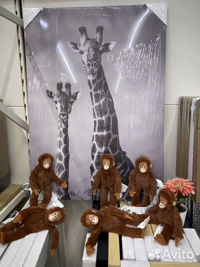 Картина « Арчи и жирафы «. Новая с этикеткой