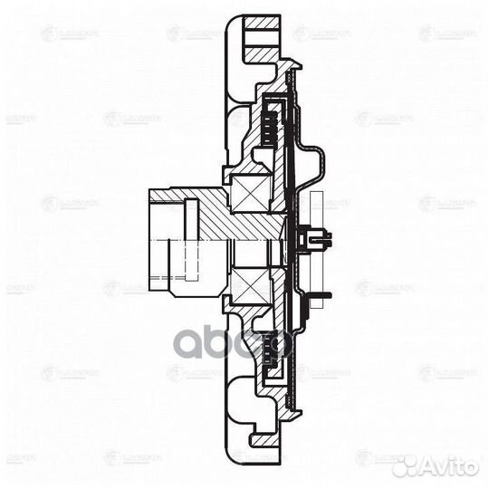 Муфта вентилятора;ford transit Box (FA ) 2.2