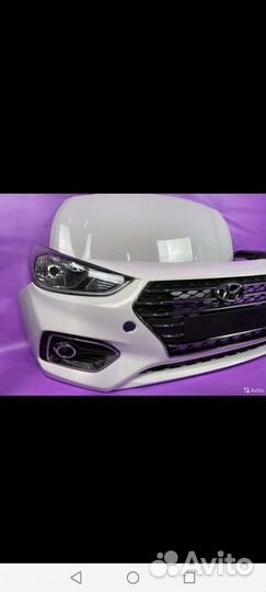 Бампер Hyundai Solaris 2020 + в цвет кузова