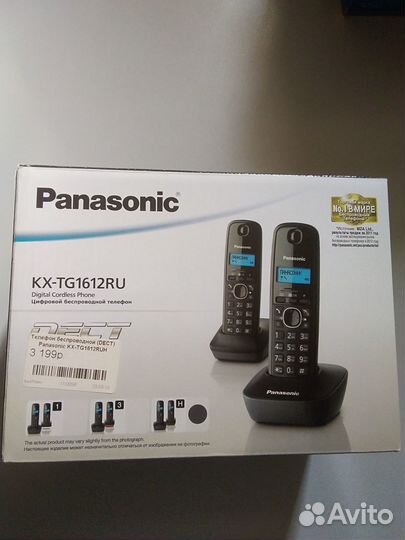 Цифровой беспроводной телефон Panasonic KX-TG1612