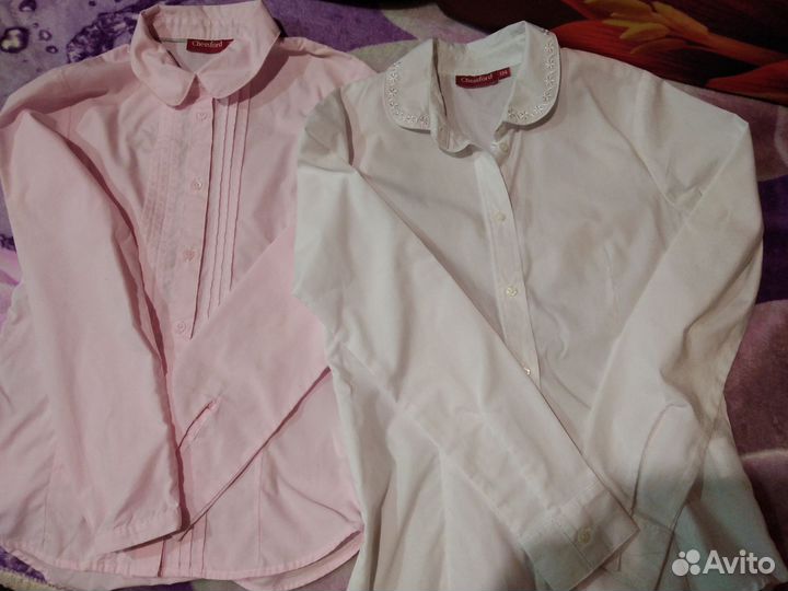 Блузки для девочки школьные