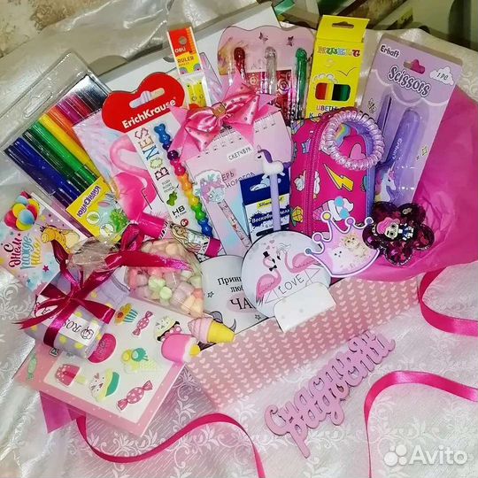 Подарочный бокс для девочки, подарок девочке