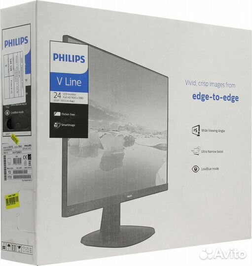 Монитор Philips 243V7qdsb/00 черный