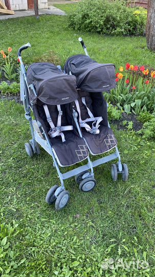 Коляска трость для двойни Maclaren Twin Techno