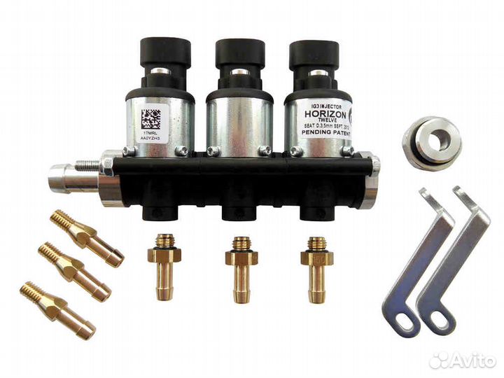 Гбо форсунки газовые Rail рейка 3цил установка гбо