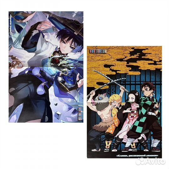 Плакаты постеры Все звёзды. Геншин Импакт, Аниме