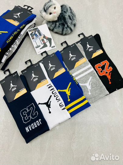 Носки мужские Jordan микс, 5 пар