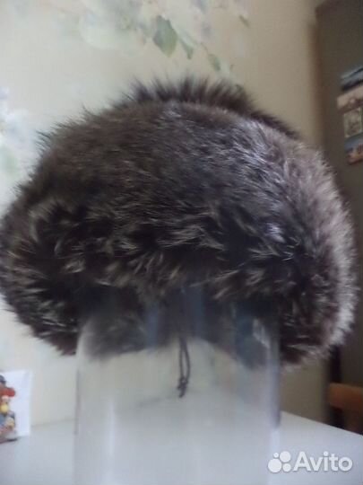 Шкура лисы серебристо-черной