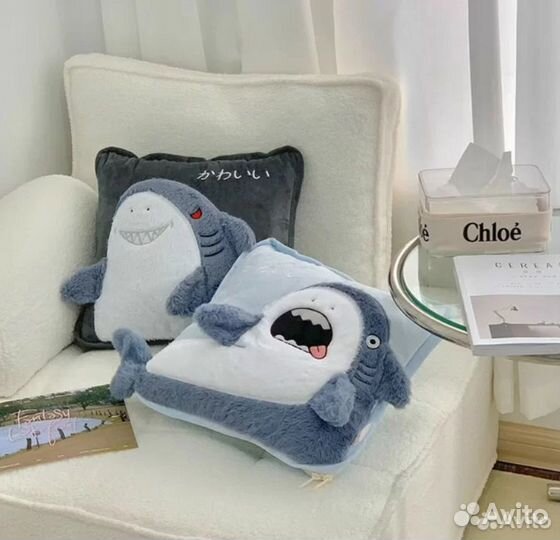 Акула Плед-подушка-одеяло в стиле IKEA