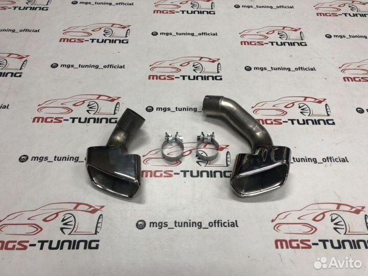 Насадки на глушитель BMW X5 f15 в стиле 5.0 версии