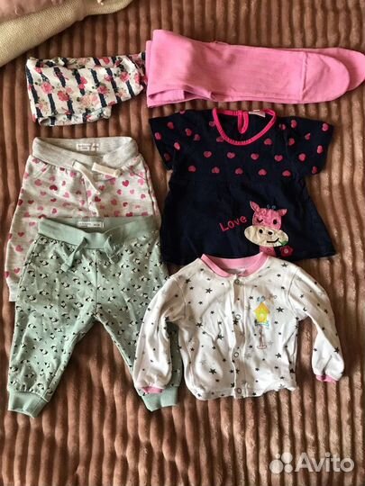 Пакет вещей для девочки р 62-68
