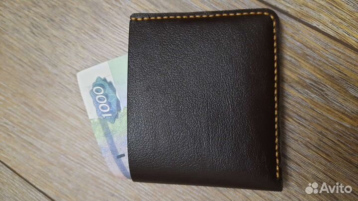 Кошелек мужской кожаный ручной работы