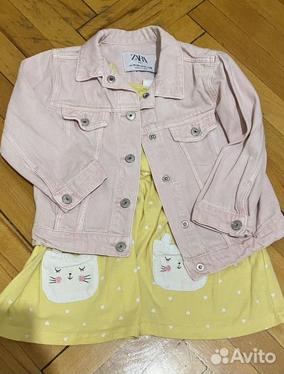 Джинсовая куртка zara + платье babygo