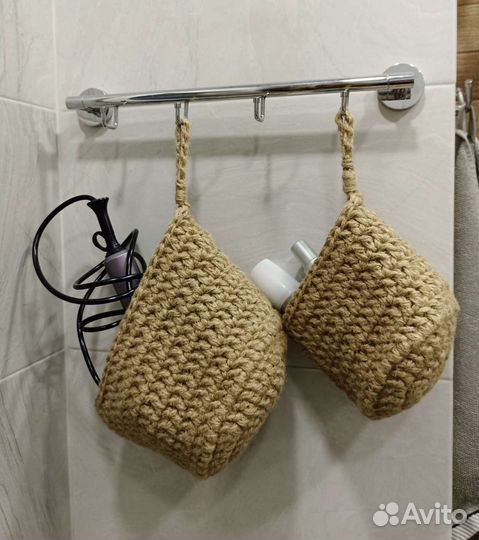 Корзина плетеная из джута набор