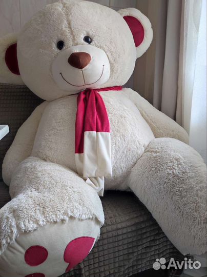 Плюшевый медведь мишка большой